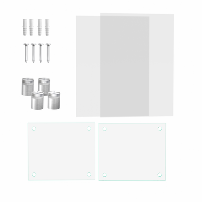 6" x 6"  Wall Sign Holder Euro Style With Stainless Standoffs