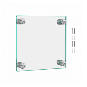 6" x 6"  Wall Sign Holder Euro Style With Stainless Standoffs