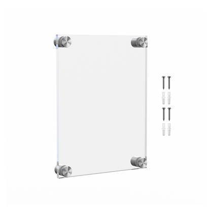 8.5" x 5.5" Wall Sign Holder Floating Graphic Image Display