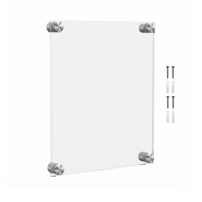 8.5" x 11" Wall Sign Holder Floating Graphic Image Display