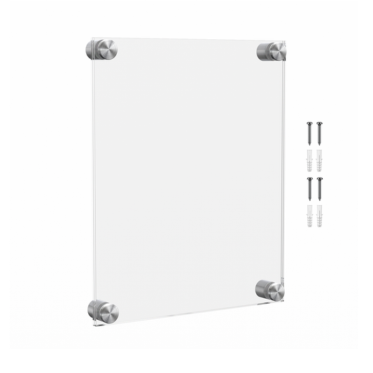 8.5" x 11" Wall Sign Holder Floating Graphic Image Display