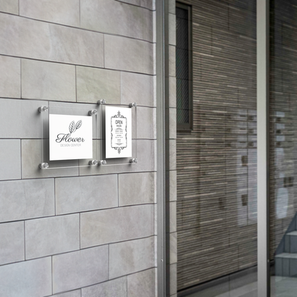 11" x 17" Wall Sign Holder Floating Graphic Poster Display