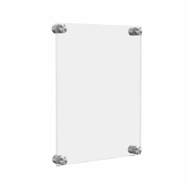 9" x 12" Wall Sign Holder Floating Graphic Image Display