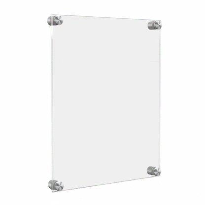 11" x 14" Wall Sign Holder Floating Graphic Image Display