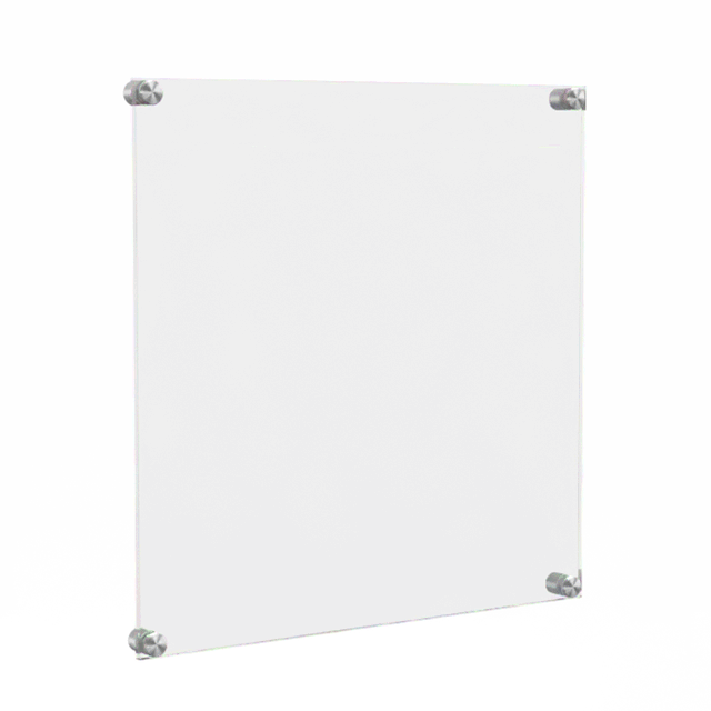 12" x 12" Wall Sign Holder Floating Graphic Image Display