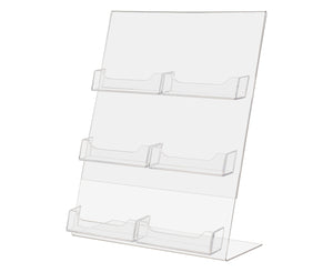 8.5"W x 11"H Front Office Sign Frame with 6 Business Card Pockets