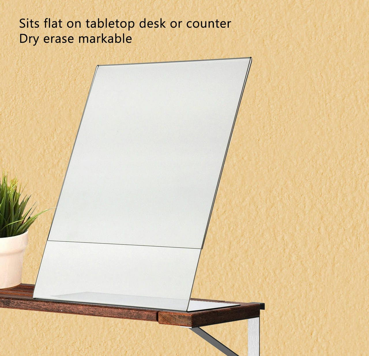 8.5"W x 11"H Sign Holder Ad Frame Slant Back Image Display Stand