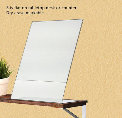 8.5"W x 11"H Sign Holder Ad Frame Slant Back Image Display Stand