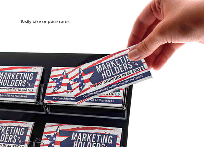 9 Pocket Business Card Display Slant Back Style Holder
