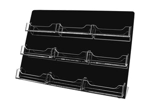 9 Pocket Business Card Display Slant Back Style Holder