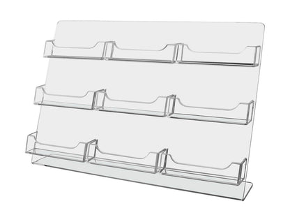 9 Pocket Business Appointment Card Display Easel Style Holder