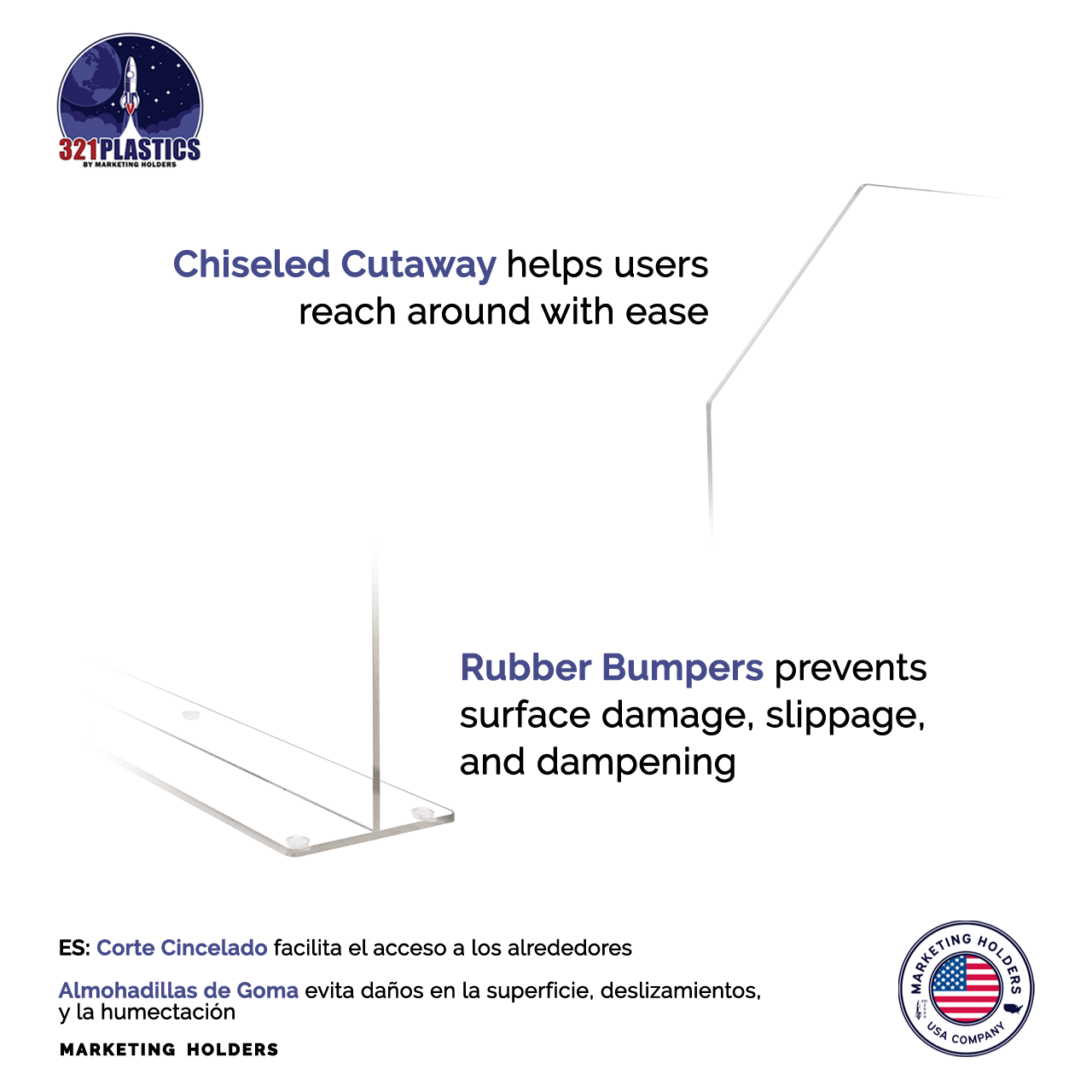 15.75"W x 16"H Sink Splash Guard Barrier