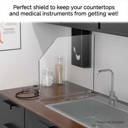 19"W x 15"H Sink Splash Guard Barrier