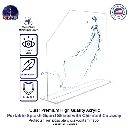 19"W x 18"H Sink Splash Guard Barrier