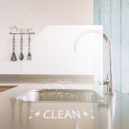 19"W x 14"H Sink Splash Guard Barrier