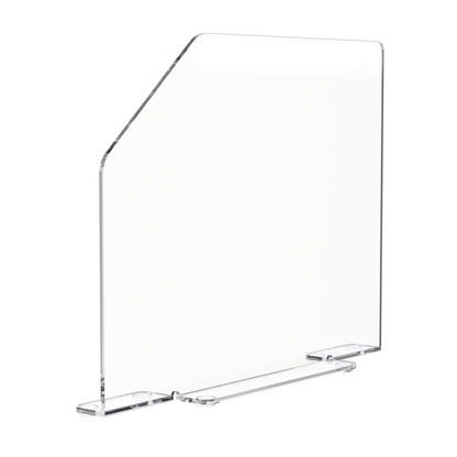 15.75"W x 16"H Splash Guard with Feet Acrylic Sink Barrier