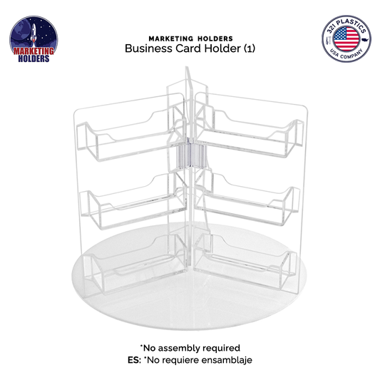 Rotating Business Card Holder 18 Pocket Display