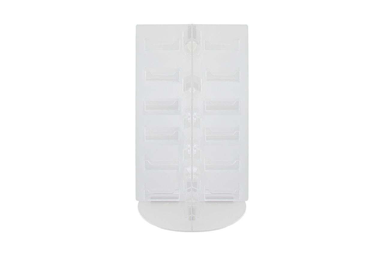 tabletop card display case 48 Pocket Business Card Rotating Tower Tabletop Display Stand Black