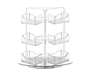 9 Pocket Spinning Business Gift Card Holder Countertop Multi Slot