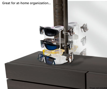 Rotating Eyewear Display Holder 9 Pair Countertop Stand