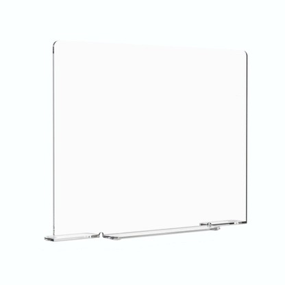 Square 19"W x 14"H Splash Guard with Feet Acrylic Sink Barrier