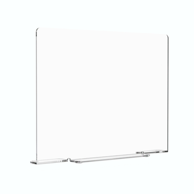 Square 19"W x 15"H Splash Guard with Feet Acrylic Sink Barrier