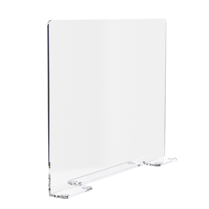 Square 19"W x 18"H Splash Guard with Feet Acrylic Sink Barrier