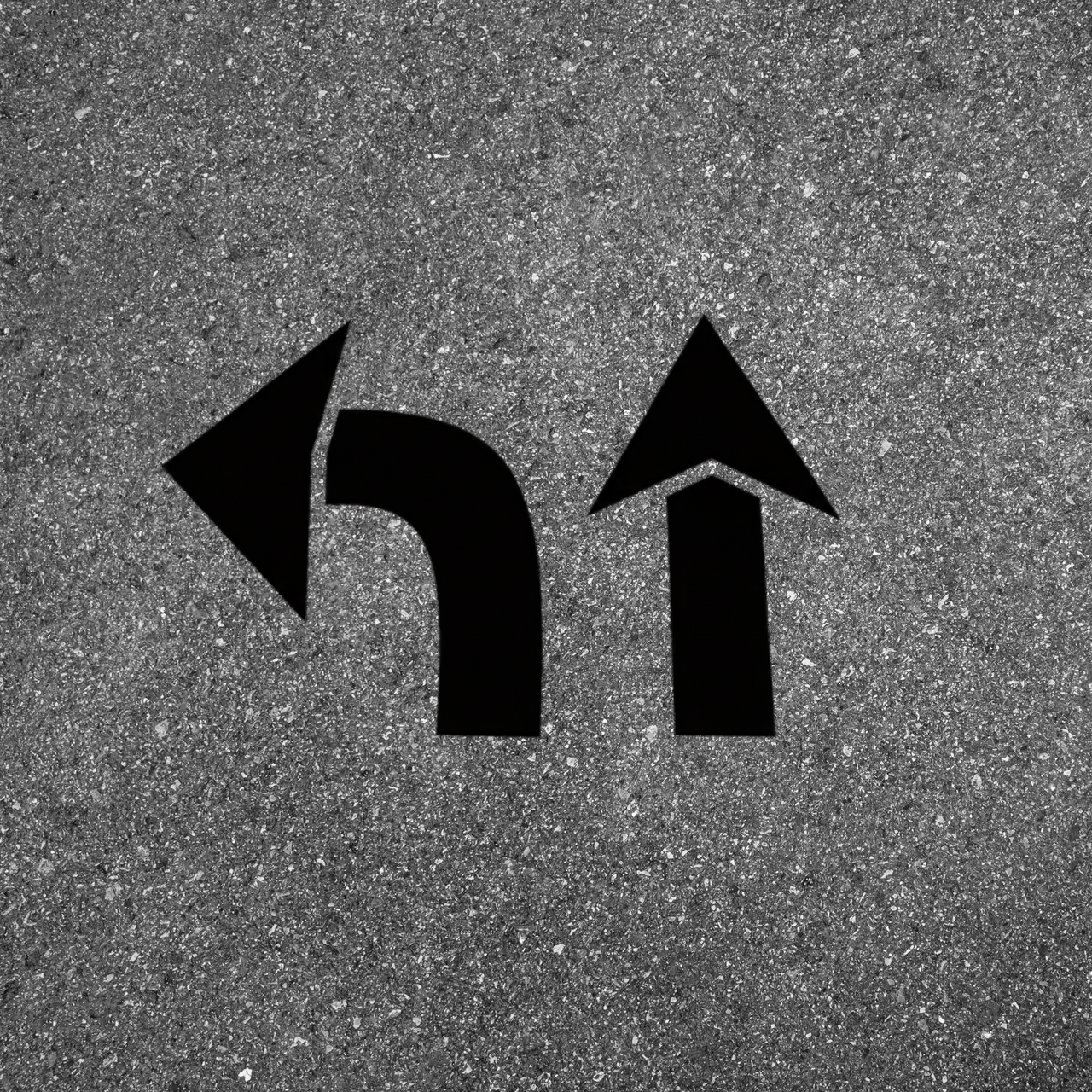 48" Arrow Stencil Kit Two Piece Straight and Curved Templates