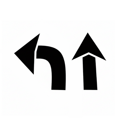 48" Arrow Stencil Kit Two Piece Straight and Curved Templates