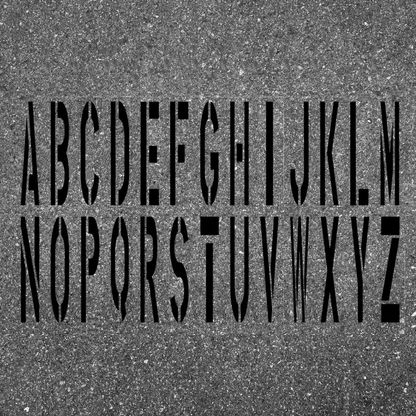 Alphabet Stencil Kit with 26 Pieces for Parking Lots and Schools
