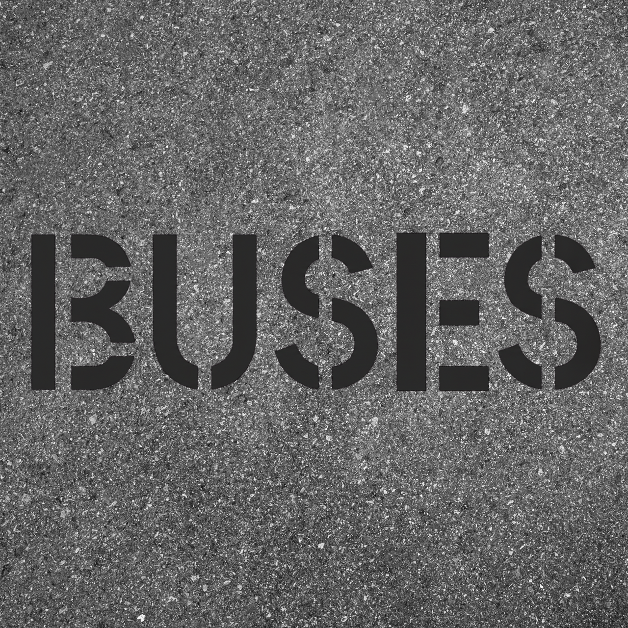 96" BUSES Stencil Department of Transportation 8 Foot Template