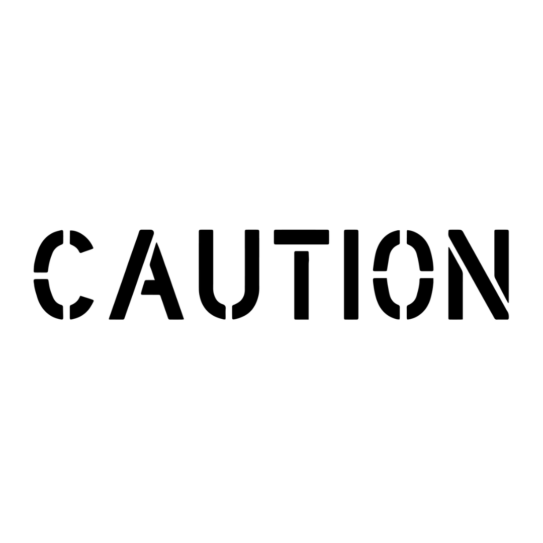 CAUTION Stencil Parking Lot Template for Parking Lots