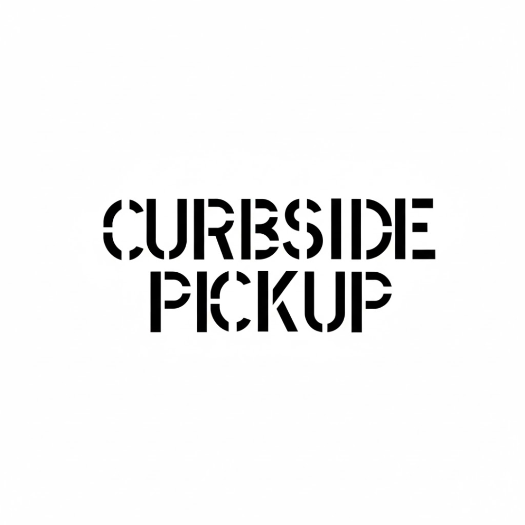 CURBSIDE PICKUP Stencil with 12" Letters