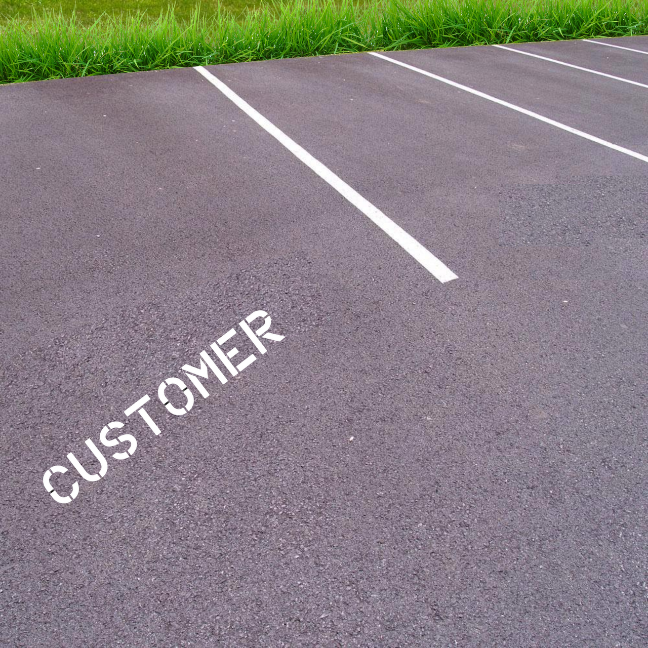 CUSTOMER Stencil for Pavement and Parking Lots