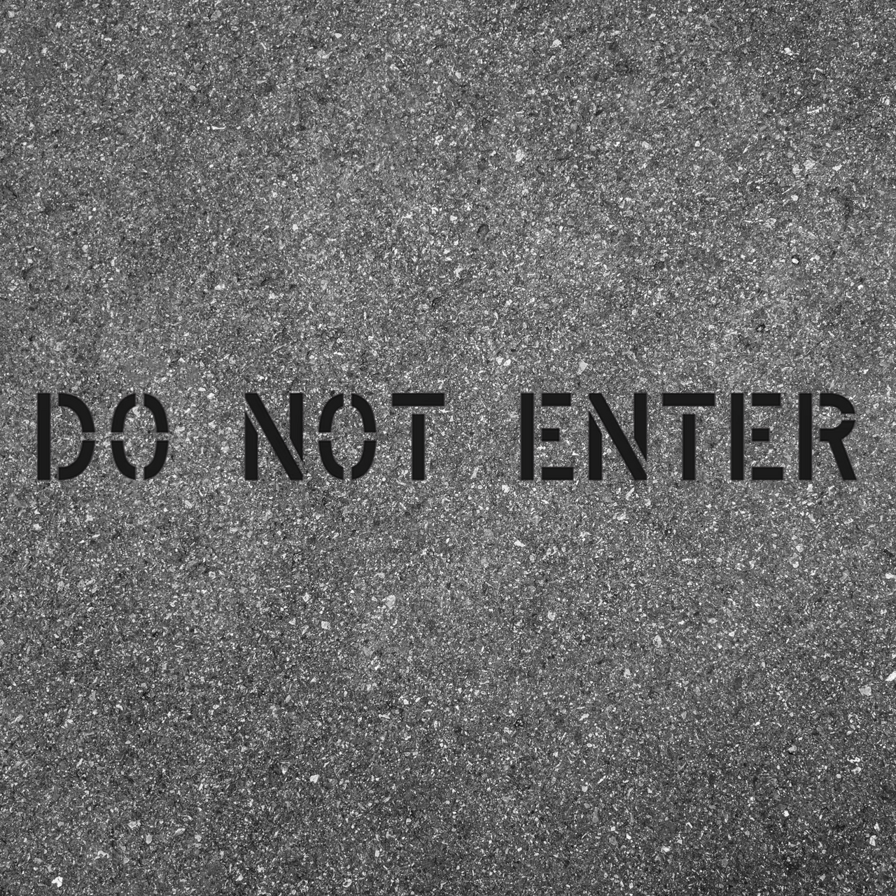 DO NOT ENTER Stencil 12" Parking Lot Pavement Marking Template