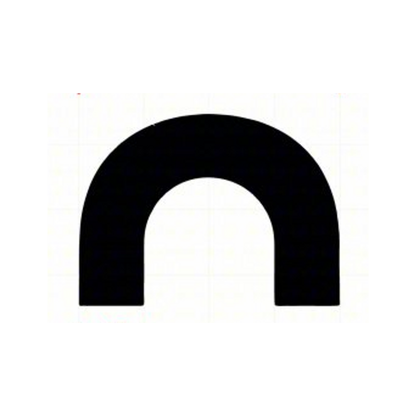 Pavement Ends Loop Stencil 16" x 12" for Painting Roadways