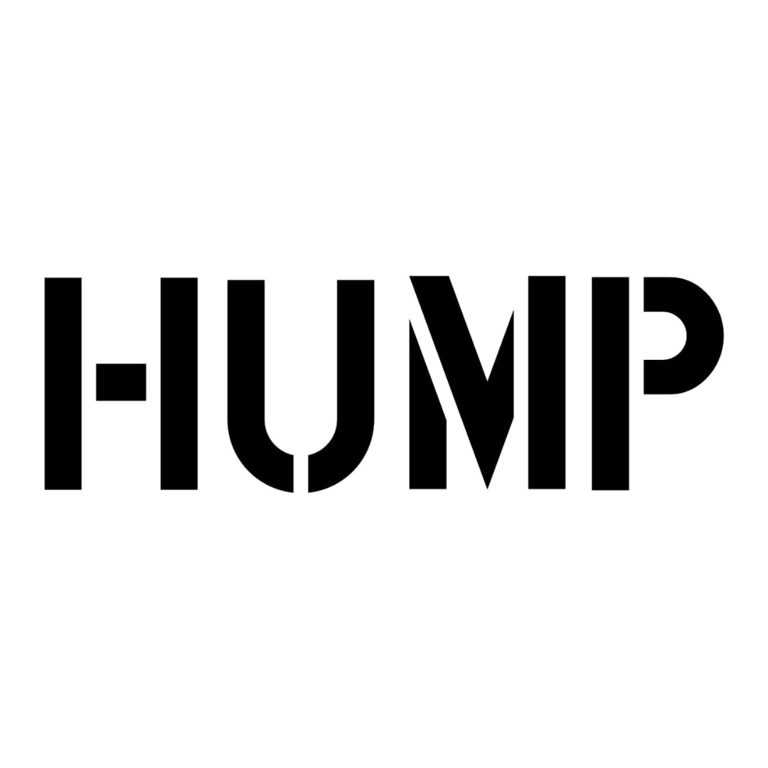 HUMP Stencil for Roadways and Parking Lots