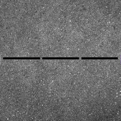 4" x 16" Line Stencil for Parking Garages and Roadways