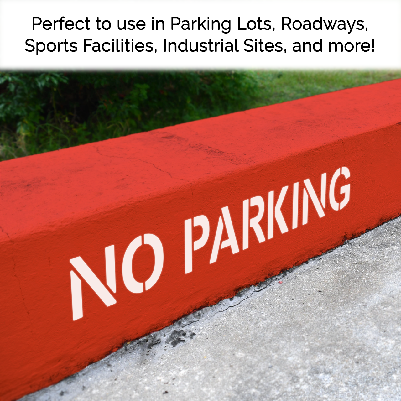 NO PARKING Stencil Reusable Pavement Template