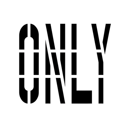 96" ONLY Stencil Department of Transportation 8 Foot Template