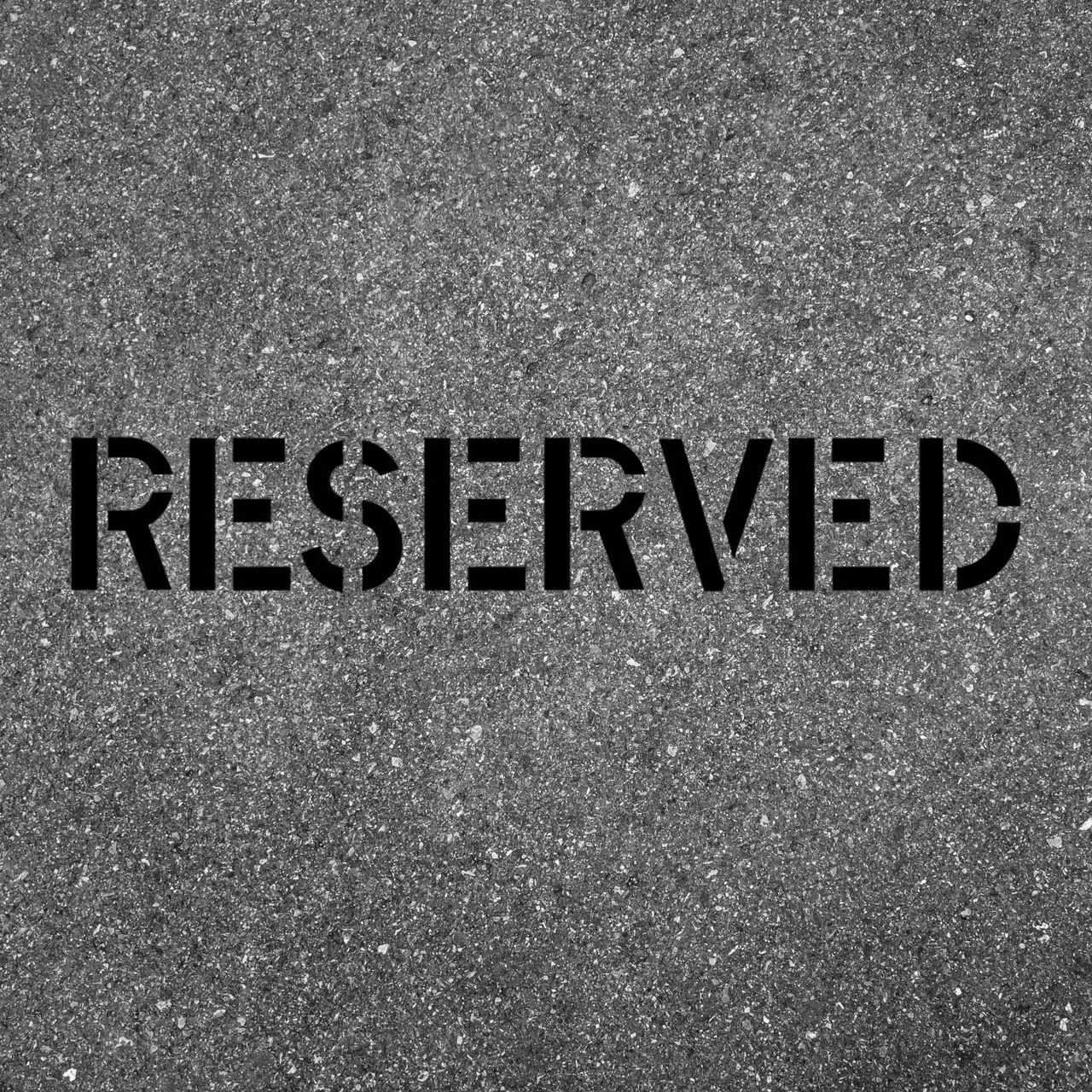 RESERVED Stencil Parking Lot Template