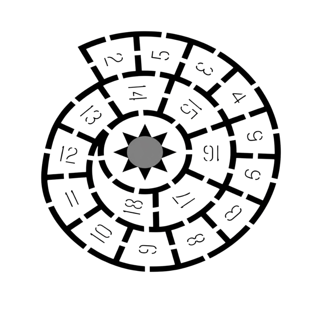 Hopscotch Stencil for Playgrounds and Parks