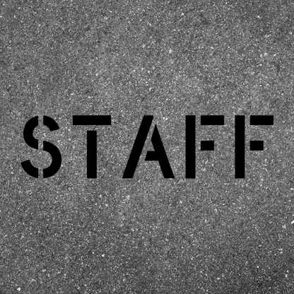 STAFF Stencil Parking Lot Template
