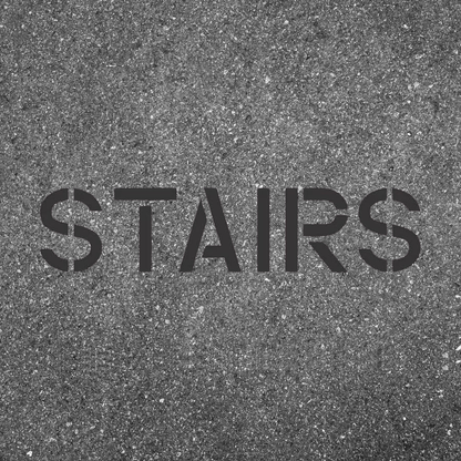 STAIRS Safety Stencil for Concrete and Walls