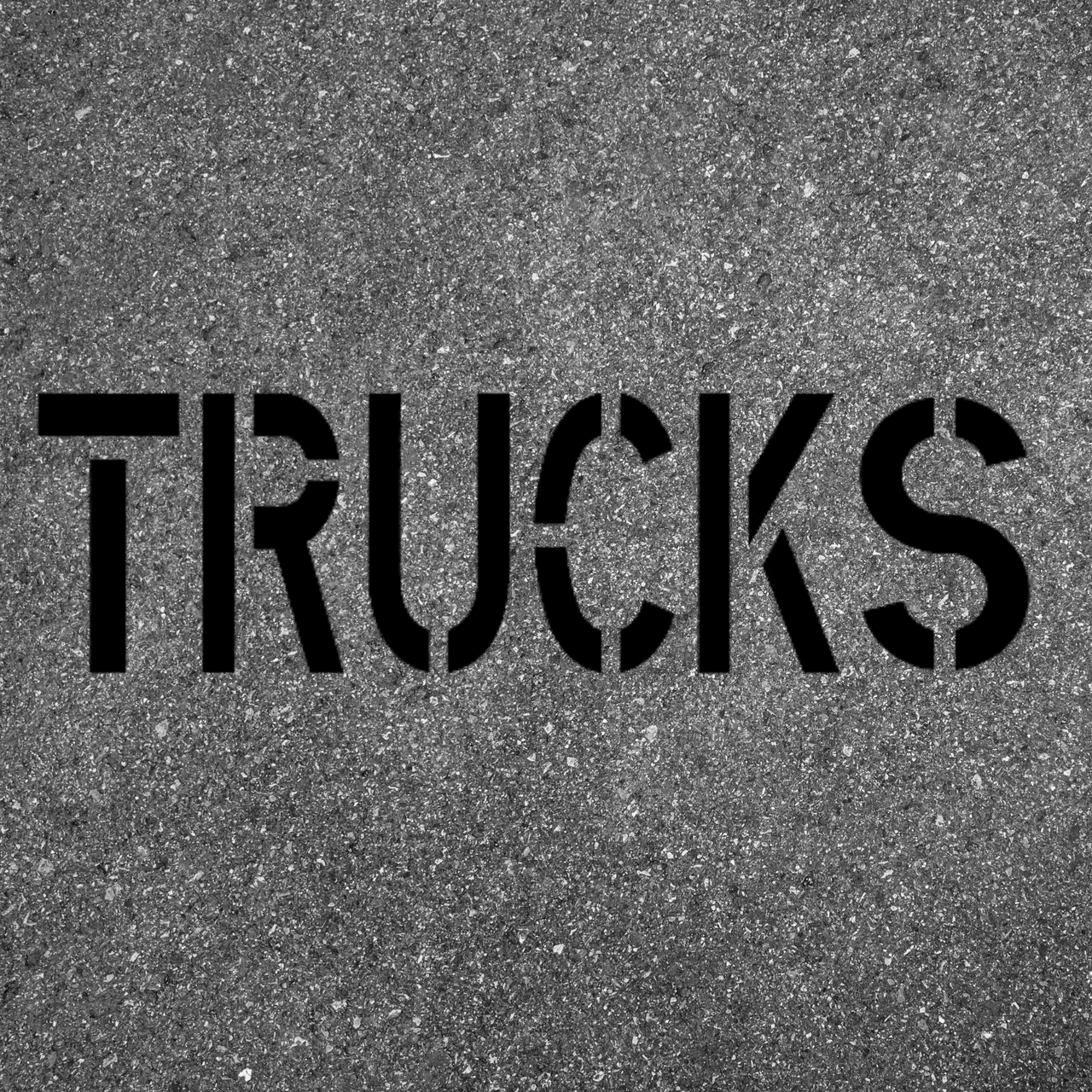 96" TRUCKS Stencil Department of Transportation 8 Foot Template