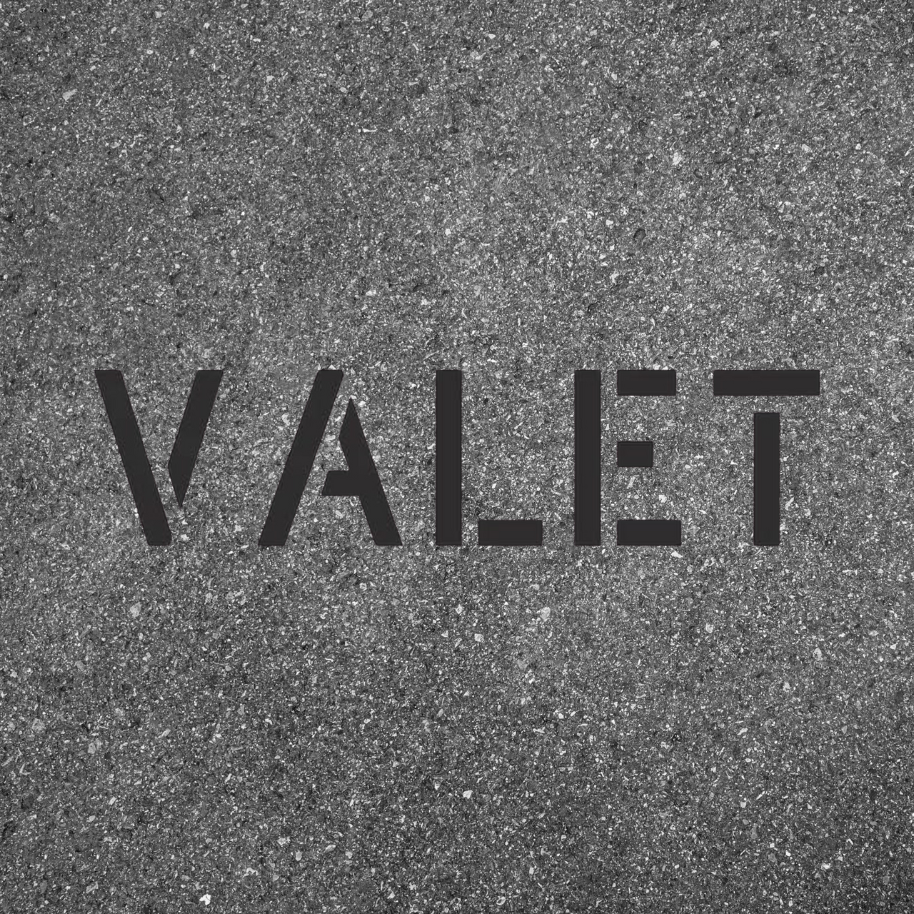 VALET Stencil for Painting Blacktops