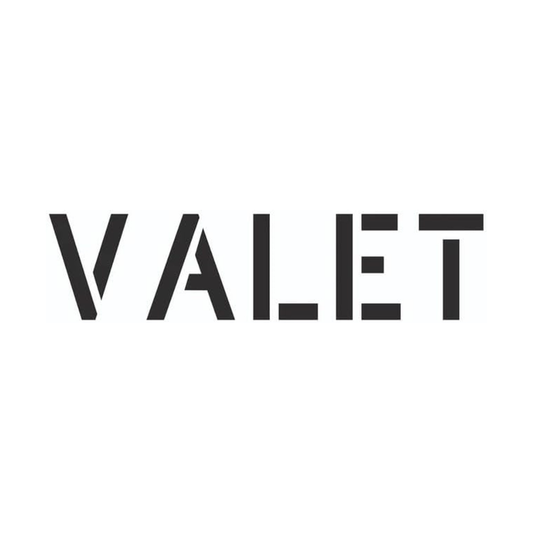 VALET Stencil for Painting Blacktops