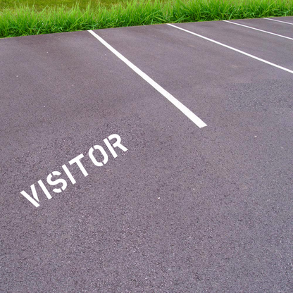VISITOR Stencil Asphalt Template for Parking Lots