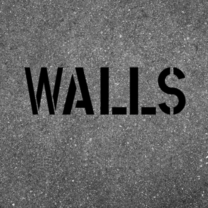 WALLS Safety Stencil for Concrete and Walls