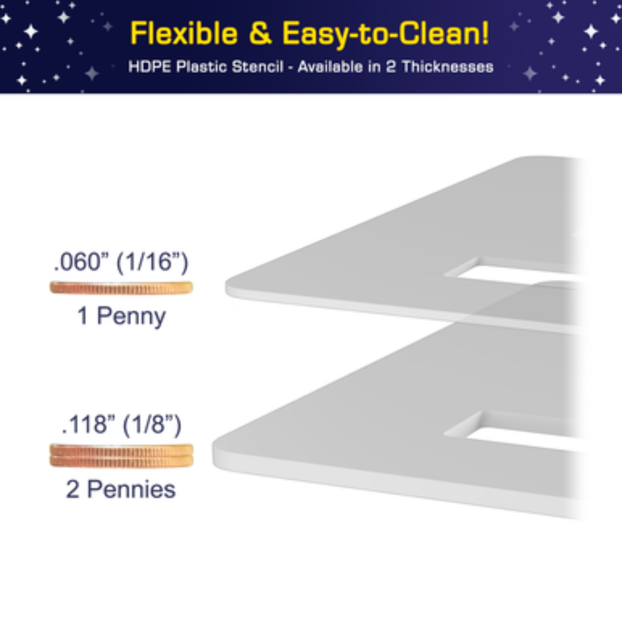 4" x 16" Line Stencil for Roadways and Parking Lots